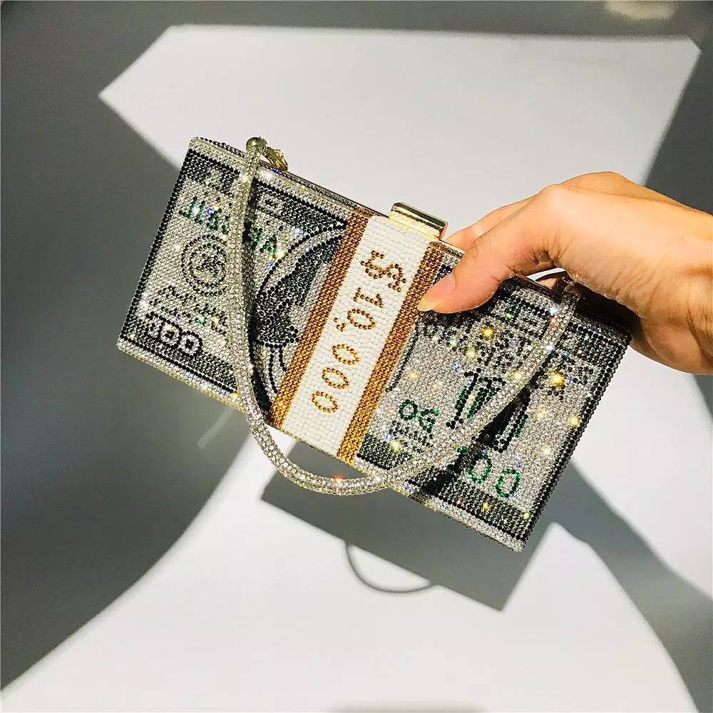 Full Diamond Small Square Dollar Bag 2